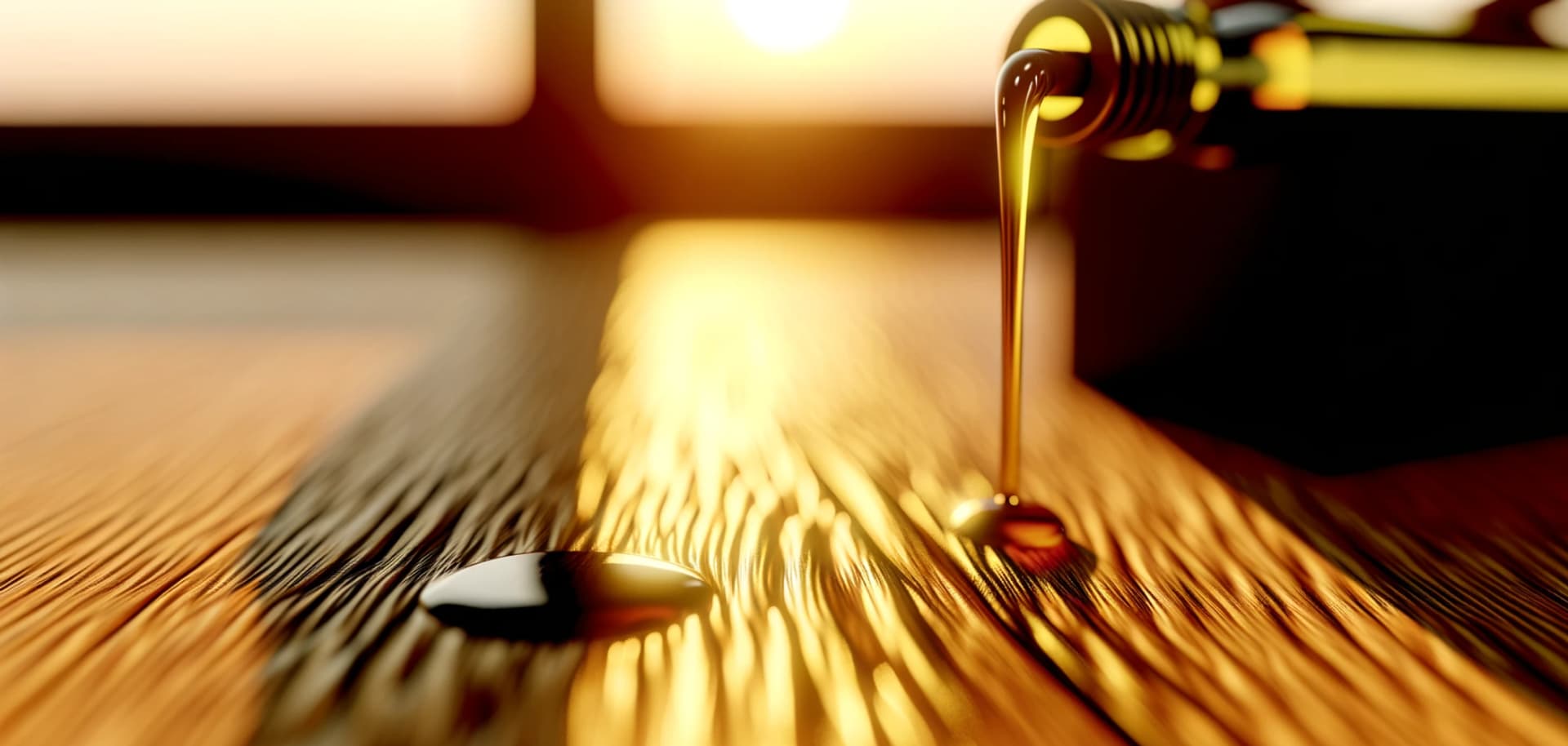 Горячее нанесение масла на дерево