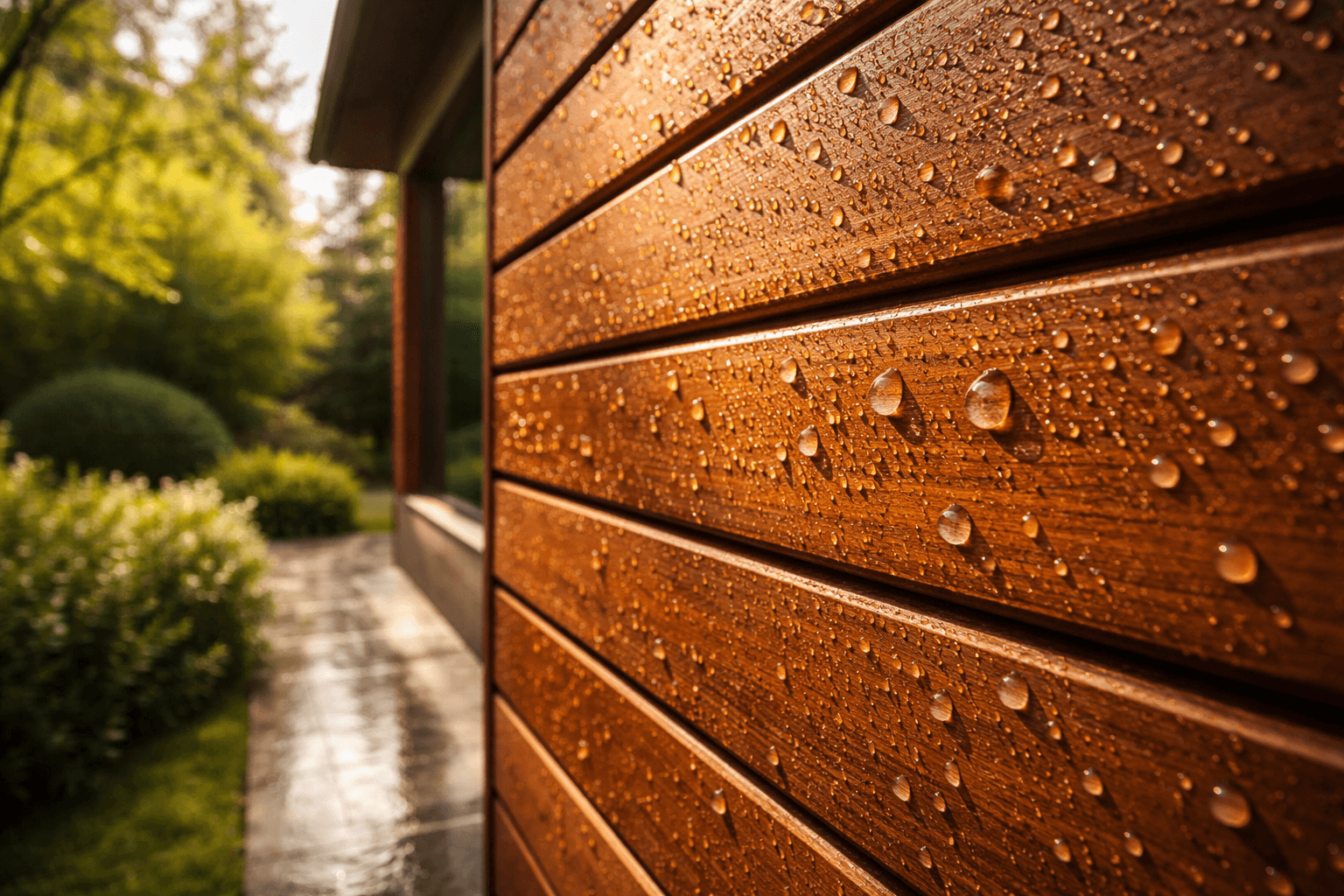 Масло для дерева Экстерьер YACHIDAMO - Защита от дождя, снега и УФ-лучей для фасадов и террас.