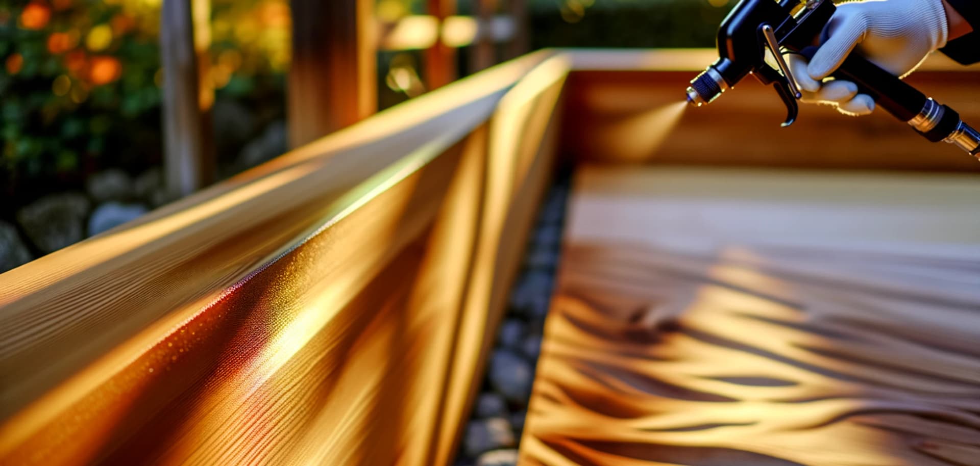 Распыление масла на дерево: метод и оборудование