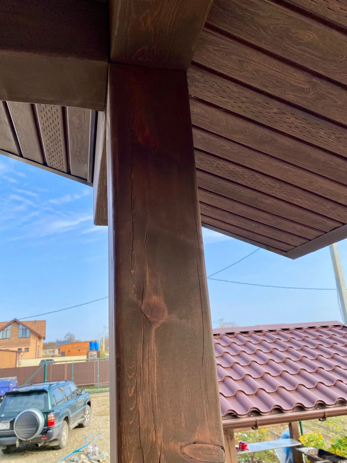 Готовые балки из клееного бруса под маслом Yachidamo Decking, цвет Дуб 74